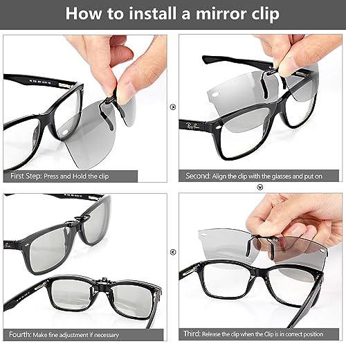 Image of Polarized CLIP-ON Sunglasses for RAY-BAN RB5228 RX5228