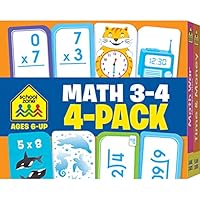 Algopix Similar Product 16 - School Zone  Math 34 4Pack Flash