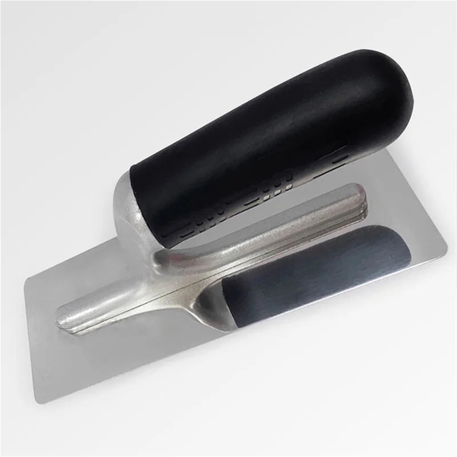 Llana Cuchillo de masilla acero inoxidable, paleta albañilería yeso, herramientas construcción pared con mango goma(200MM Gold)