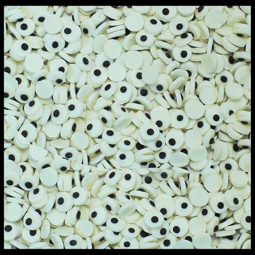Image of Confect Edible Spooky Candy Eyes Halloween Sprinkles for Cake, Cupcake & Cookie Decoration - Ghost Sprinkles for Baking - Fun Gala Sprinkle Mix- 4.2 Oz