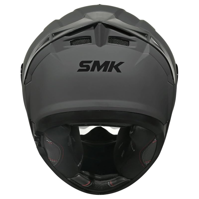 Image of SMK Typhoon Full Face Dual Visor Helmet, ISI DOT ECE 22.06 Certified, Safety Motorcycle Headgear
