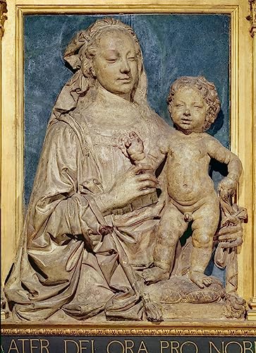 Tableau Dame et enfant Andrea Del Verrocchio impression d'art sur toile 60x90cm