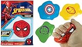 JA-RU Marvel Avengers Splat Balls Sticky Balls & Stretchy Squishy Ball (1 Ball Assorted) Spiderman, Hulk, Iron Man & Captain America. Stress Toy Balls for Kids Fidget Toys.6804-1