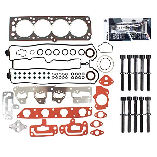 CNS Cylinder Head Gasket Set, Head Bolts Kit Compatible with 04-08 Chevrolet/Suzuki 2.0L 1998cc (122) L4 DOHC (16 Valve),