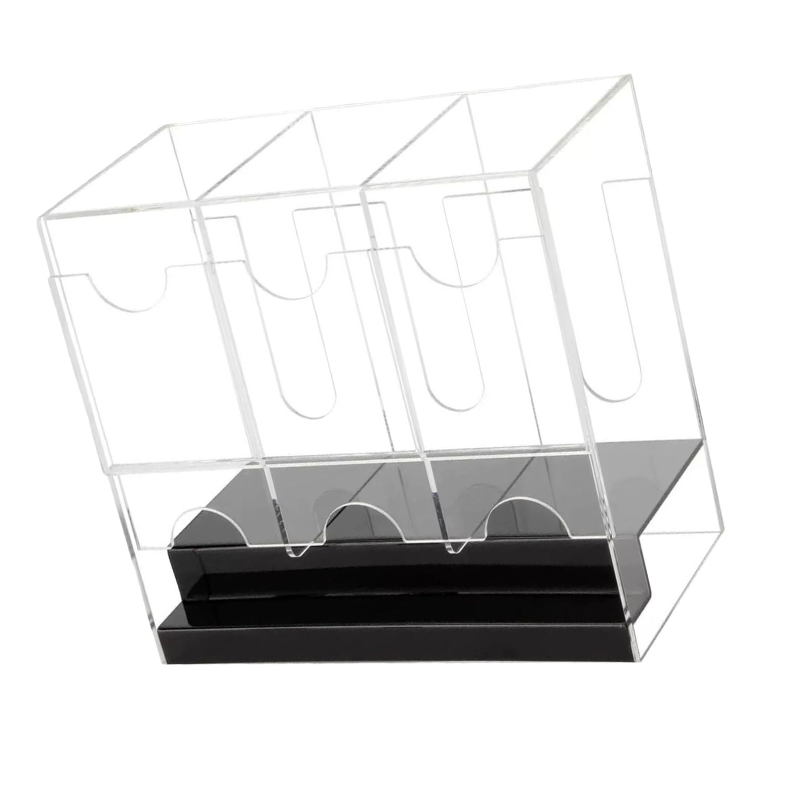 Clear Acrylic Card Holder Protective Multiple Slot Design Sturdy Acrylic Trading Card Holder for Game Cards Sturdy Organizer Box