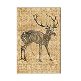 artboxONE-Puzzle S (112 Teile) Tiere Hirsch Skelett - Puzzle Hirsch Skelett Hirsch Skelett REH