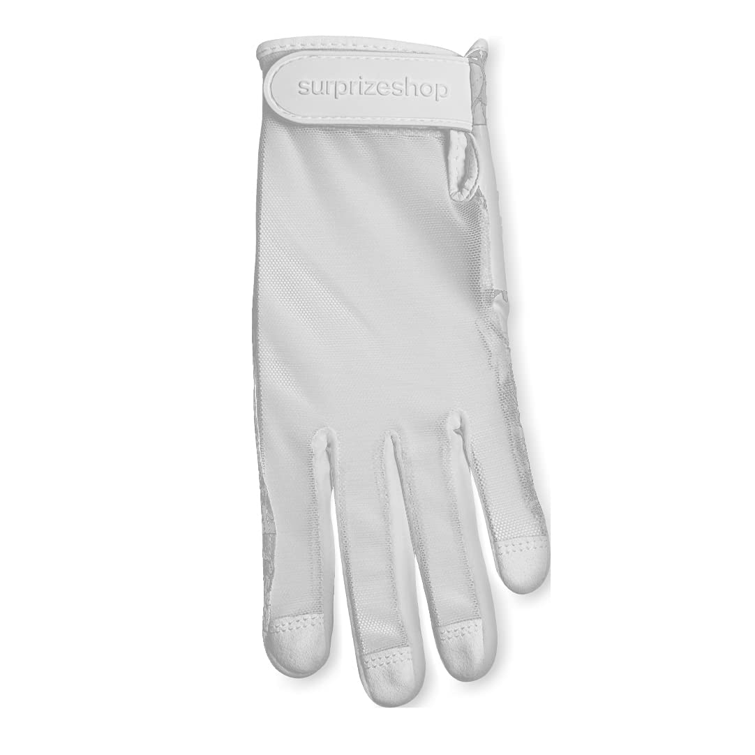 Surprizeshop Tan Through Women's Golf Glove (Left Hand), White - Image 3