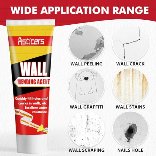 Wall Filler Kit, Waterproof Filler for Walls Safemend Wall Mending Agent with Scraper to Fill The Cracks and Plaster Surface - Image 4