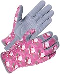 SKYDEER Skin-friendly Deerskin Gants de jardinage pour femmes Suede en cuir, Protection des mains supplémentaires, Refroidissement amélioré