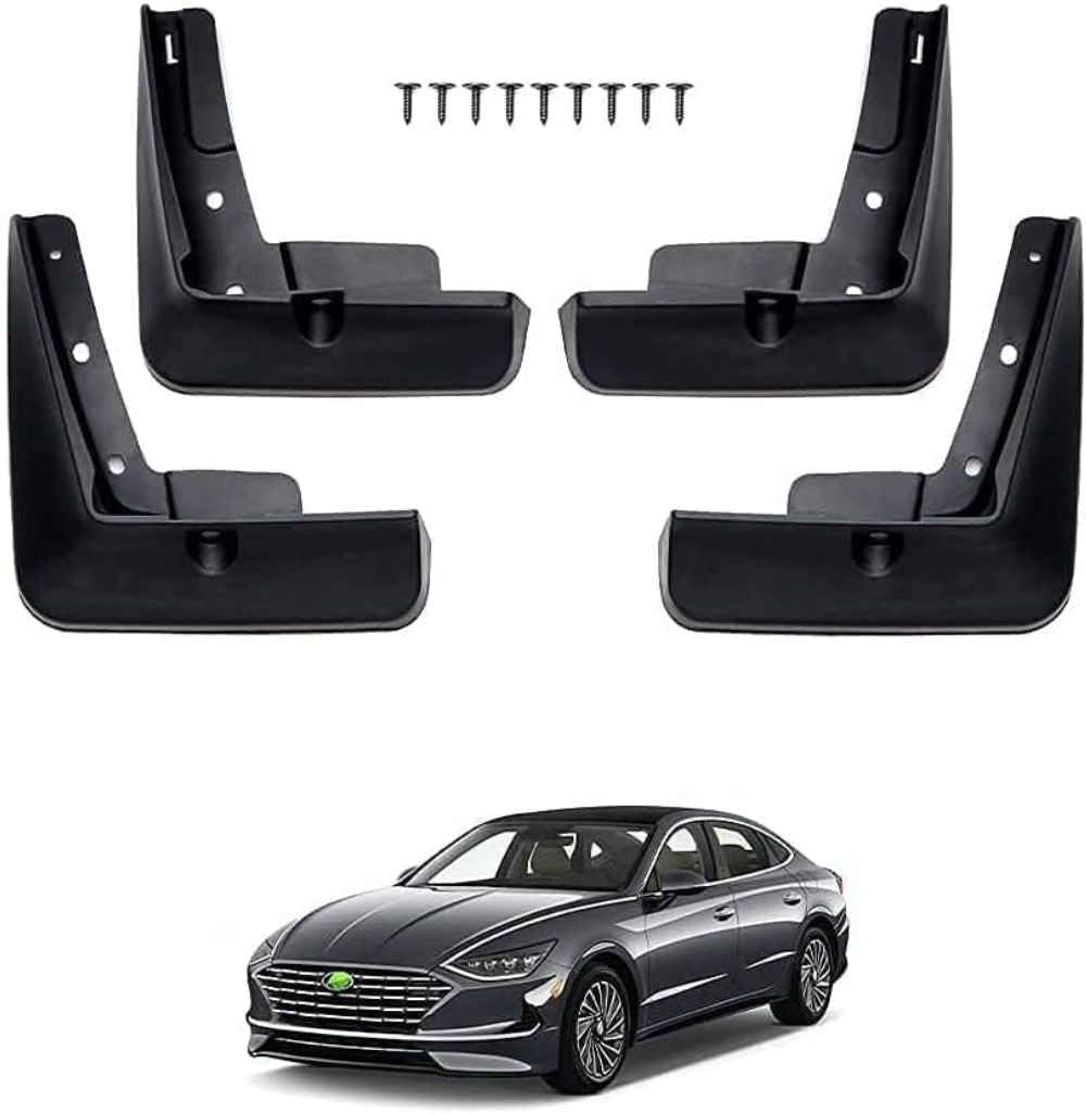Nysldsco Normal 4Pcs Premium Mud Flaps For Hyundai Sonata 2021-2025 Front And Rear Splash Guards Durable Mudguards Protection Against Road Debris