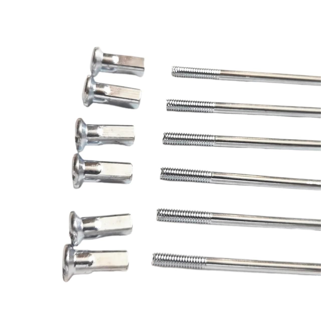 36 szt./partia 10G 3,18 mm szprychy do roweru elektrycznego i motocyklowego - zakres długości 65-225 mm, 45 # stalowe szprychy do dużych obciążeń z sutkami do roweru elektrycznego (145 mm)