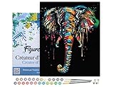 🖌️ Un guide papier vous servira aussi de repère. Vous serez impressionné(e) du résultat obtenu, même sans aucune expérience préalable. Ce kit de loisir créatif est un excellent moyen de SE RELAXER EN DÉVELOPPANT SA CRÉATIVITÉ. C'est aussi le CADEAU IDÉAL à offrir à vos proches qui aiment les activités manuelles.