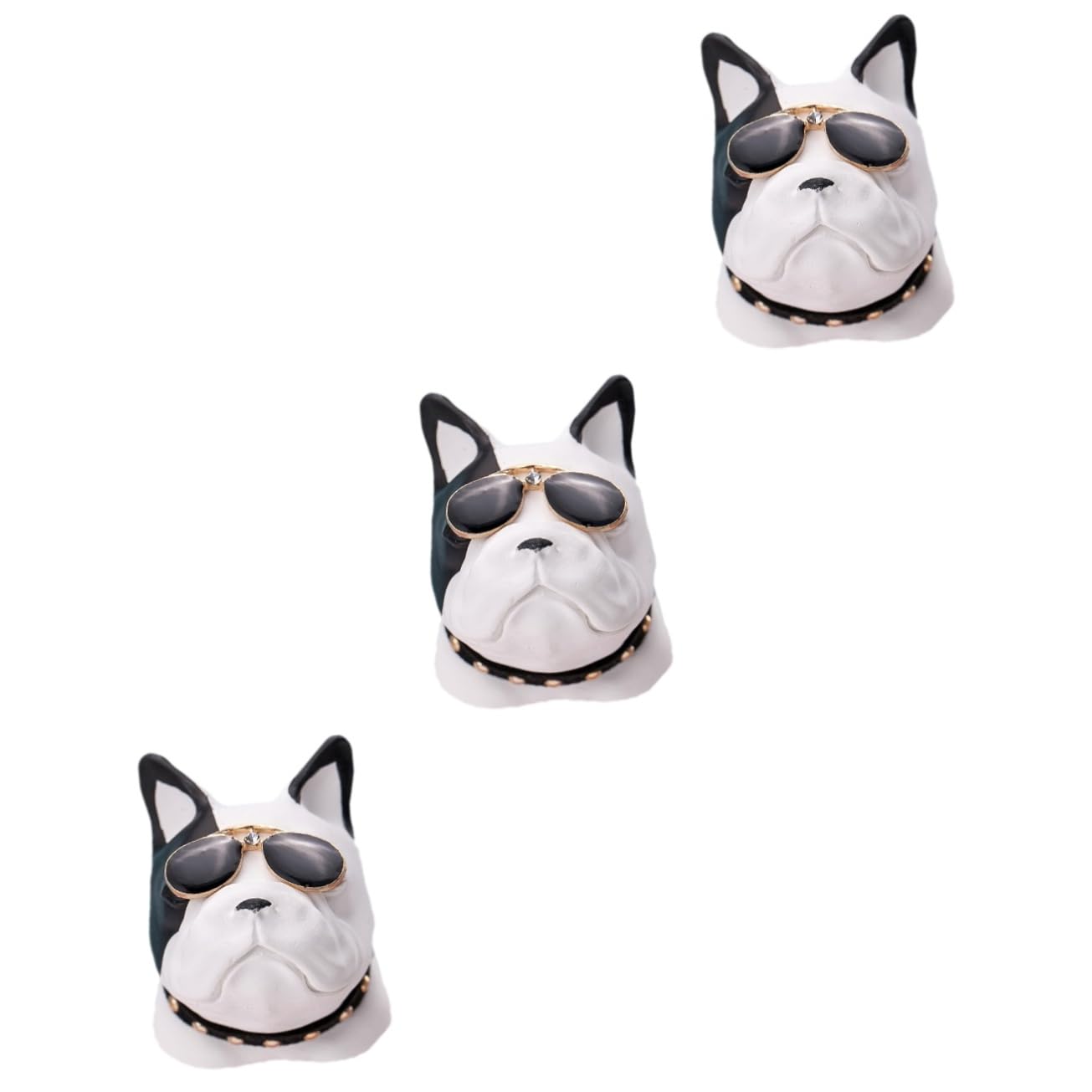 iplusmile 3stücke Auto Duftclip Bulldog Form Für Auto-luftventilation Aromatherapie Deko Für Innenraum Stressabbau Gute Laune Installieren