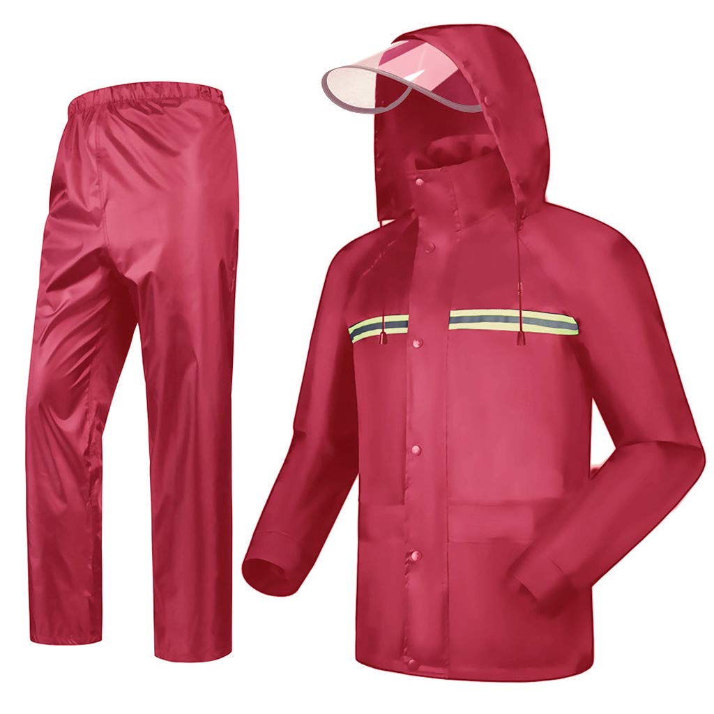 Impermeable Unisex Impermeable Ciclismo Impermeable Chaqueta de Ciclismo Chaquetas de protección Poncho de Lluvia Ultraligero Transpirable Reutilizable