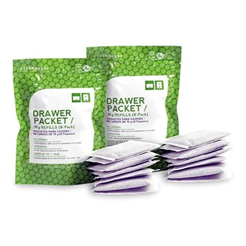 Ever Bamboo Drawer Packet w/Natural Bamboo Charcoal (8 x 10 g Refills, 2 Pack) Cover