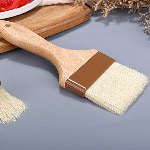 Ackllr 3 Pack Pastry Brushes With Natural Bristles And Beech Wooden Handle, Basting Oil Brush For Grill Bbq Spreading Butter Cooking Baking Marinade Barbecue (1, 1.5, 1.8 Inches) #TOP5