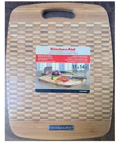 Tabla de cortar KitchenAid de bambú doble cara 35x28 cm miniatura 2