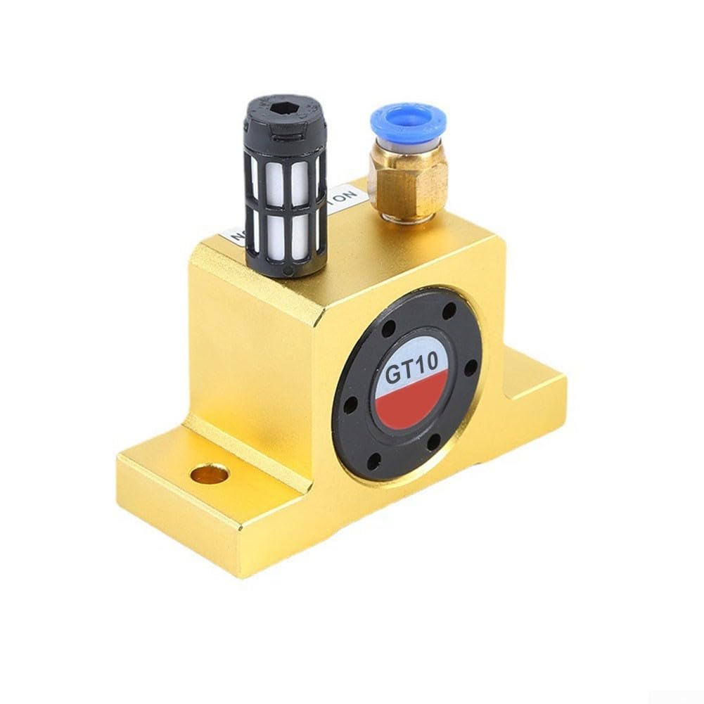 DAZZLEEX PT1/8 Vibrateur pneumatique à turbine en alliage d'aluminium GT-10 0,2 ~ 0,6 MPa