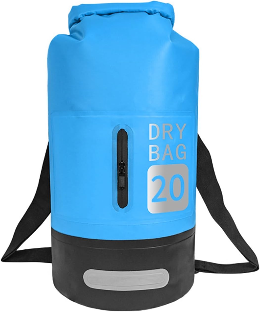 Mingzhe WATER PROOF DRY BAG BACKPACK PVC BUCKET BEACH SWIM BAG REFLECTIVE STRIPS FRONT POCKET D RINGS CAMPING HIKING TRAVEL (One Pack)