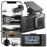 THINKWARE ARC Dash Cam with Smart Driving Alert System, 3X Energy Saving, 1440P+1440P Front and Rear, Wi-Fi, Super Night Vision, 24/7 Parking Mode (Free 32GB Card, Hardwiring, 12V Cable, GPS)