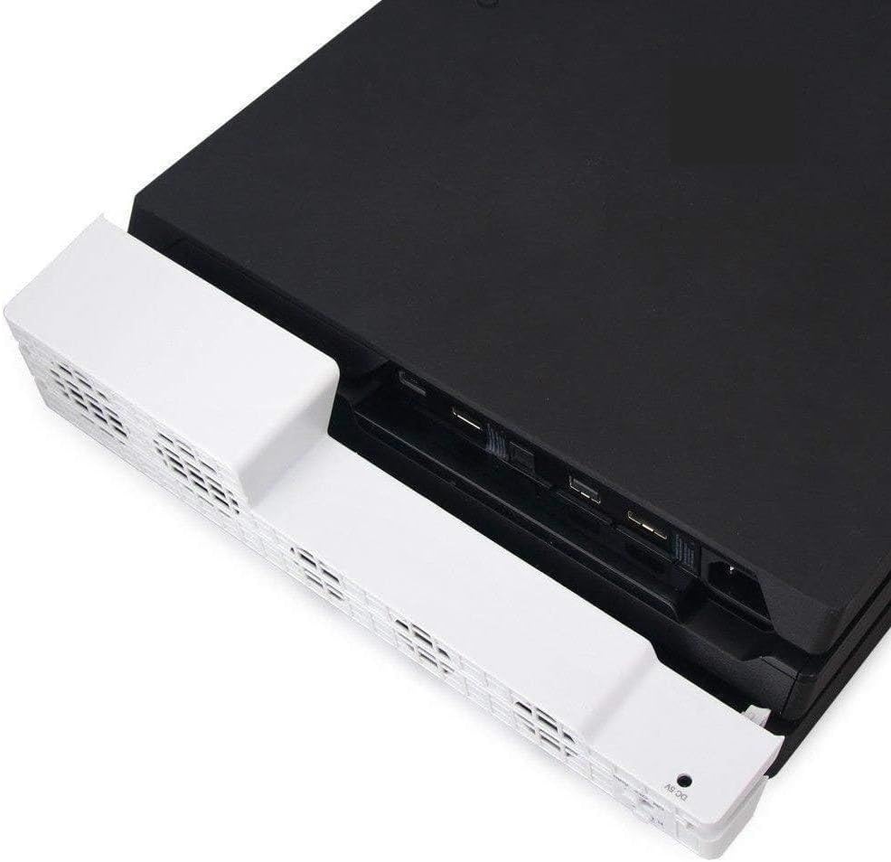 OSTENT 5-Fan Super Turbo Temperature Control Cooling Fan Cooler Heat Exhauster for Sony PS4 Pro Console Color White