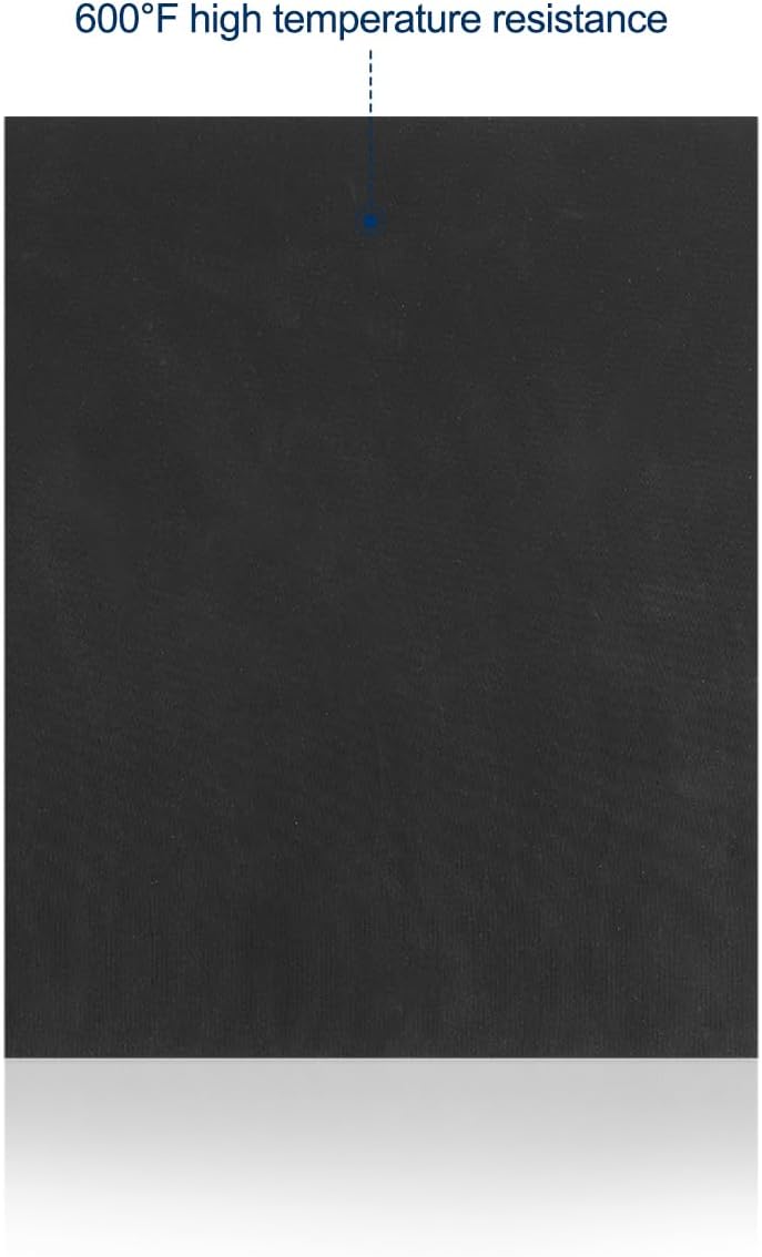 MECCANIXITY 10" x 7.7" Silicone Heat Press Pad Mat 0.2" Thick for Heat Press Machine Flat Heat Transfer Pad Replacement Black