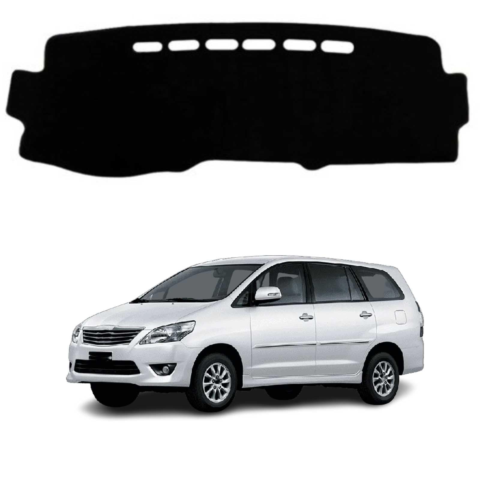 Pokrowiec na deskę rozdzielczą do Toyoty Innova An40 2004-2014 RHD, antypoślizgowa mata przeciwsłoneczna dywanik dywaników konsola środkowa czarny