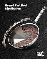 Pots and Pans Set Hybrid Stainless Steel, 10PC Nonstick Cookware Set — image 5