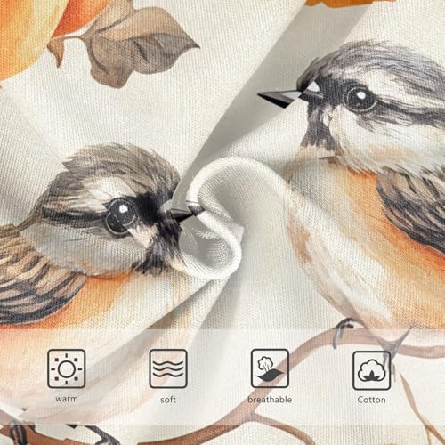 Fall Pumpkin Bird Autumn Panties for Girl Toddler Underwear Floral Cotton Aesthetic Briefs Undies Kids 2t3