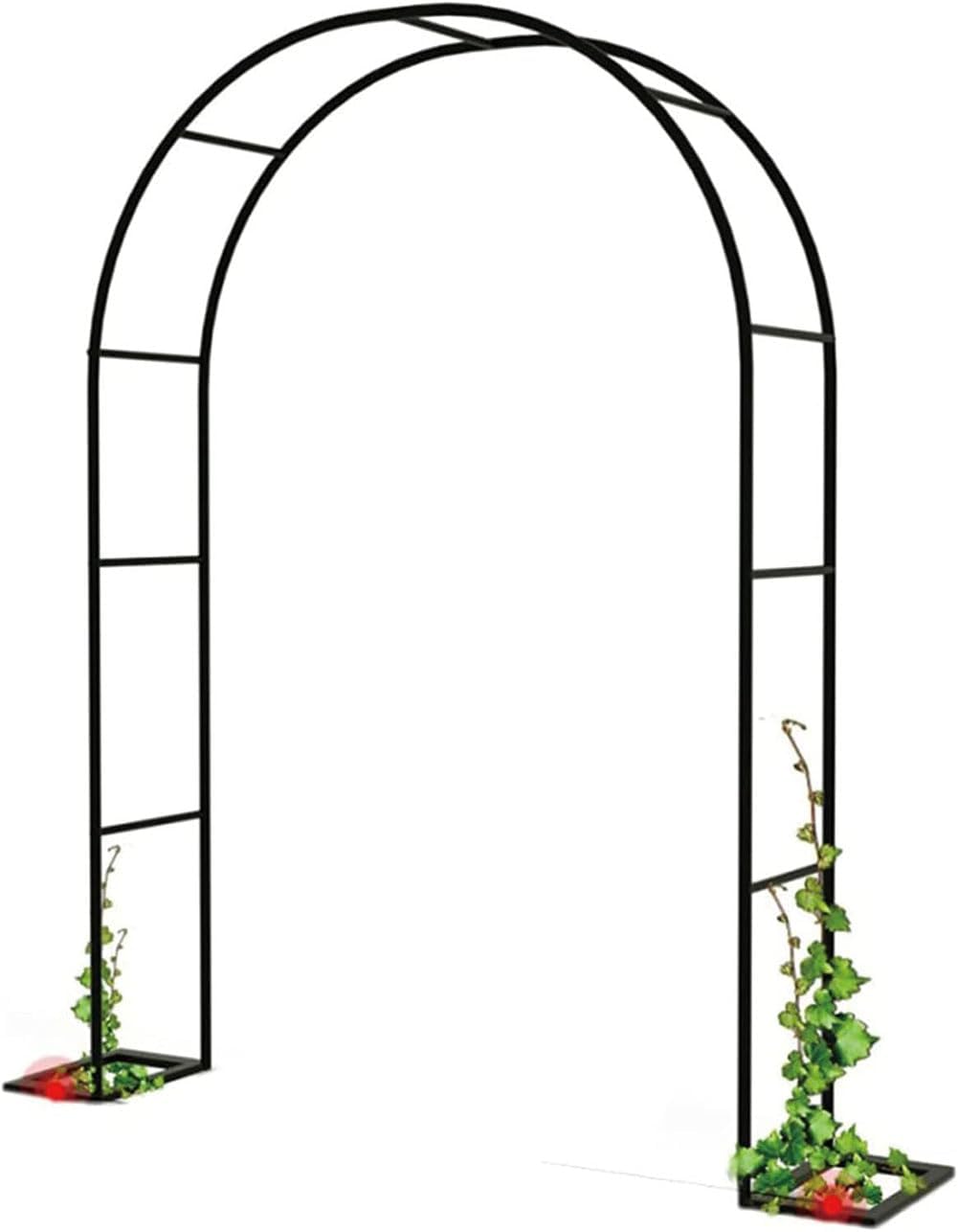 Outdoor Metal Garden Arch Heavy Duty Rose Arbor Climbing Plants Support Archway Large Wedding Arches 140Cm 180Cm 240Cm 120Cm Wide,White,W1.8M*H2.2M