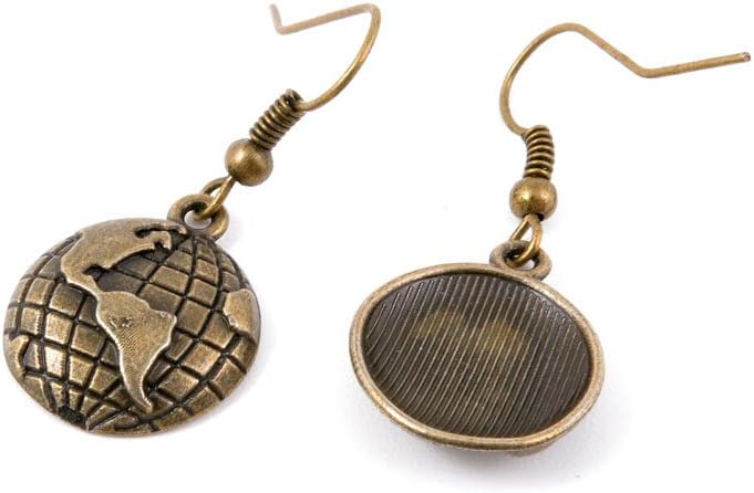 60 Pairs Jewelry Making Charms Supply Supplies Wholesale Fashion Earring Backs Findings Ear Hooks V5WC3 Globe