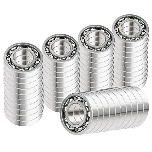 [8-Pack] 6004-2RS - Deep Groove Radial Ball Bearing 0.787 in x 1.653 in x 0.472 in (ID x OD x W) | 20 mm x 42 mm x 12 mm (ID x OD x W) with Double Rubber Seal | Bike Frame Pivot Part Replacement