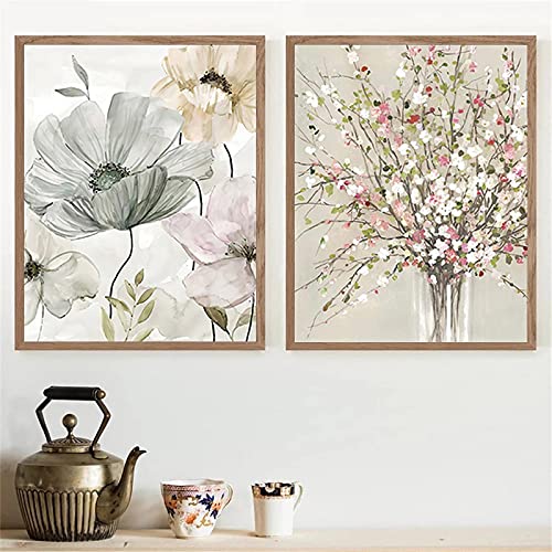 Fleurs nordiques modernes en toile pour une maison accueillante