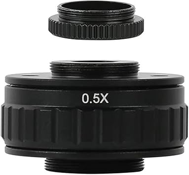 Microscope Kit SZM CTV 1/2 1/3 1X 0.3X 0.5X Adapter C Mount Lens Simul Ring Trinocular Stereo Microscope Microscope Lens Adapters0.5X Adapter