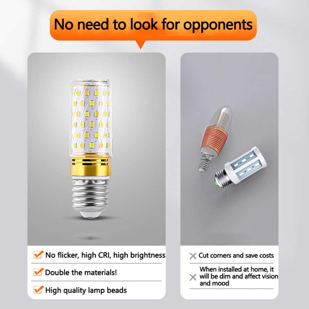 Paquete de 2 Bombillas LED de maíz E27, 16 W, Blanco frío superbrillante, 6000 K, Bombilla de maíz LED E27 de bajo Consumo, 1600 LM, iluminación de luz Variable de Tres Colores, Fuente de luz