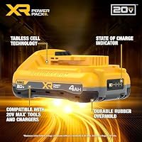 DEWALT 20V MAX Battery XR POWERPACK™ 4Ah Lithium Ion, 50% More Power, Dewalt Battery Compatible with 20V MAX Tools, 2 PK (DCB2104-2) — image 3