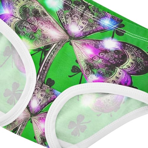 Pattern Girls Underwear Toddler 2t Cotton Girl Panties Cute Shamrocks Clovers Green Briefs Underpants4