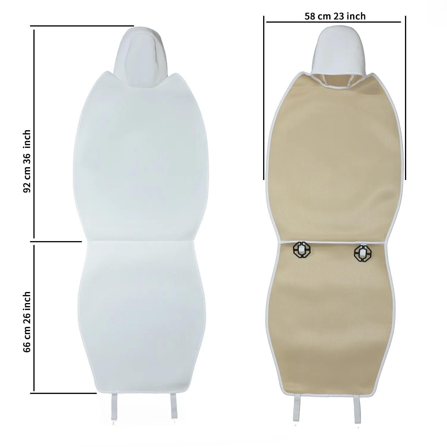 Set Copri Sedili Per Tesla Per Model 3/Y Coprisedile Imbottito In Flanella Cuscino Caldo Aderente Per Decorazione Degli Sedili Auto Seat (Color : BIANCO)