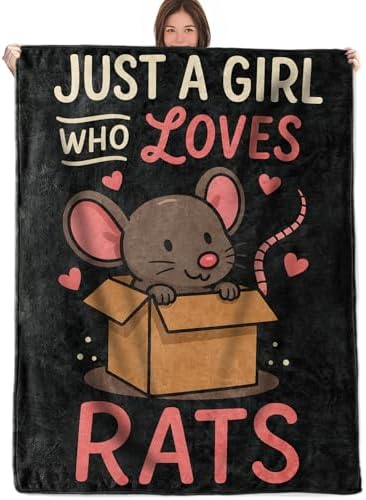 Rat Lover Throw Blanket Items for Boys Women Youngsters Adults, Only a Woman … Rat Lover Throw Blanket Items for Boys Women Youngsters Adults, Only a Woman …