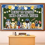 80Pcs Dog Bulletin Board Decorations Classroom Set Pets Paw Cutouts Sports Puppy Bulletin Board Boarder Dog Print Theme Wall Decor Chalkboard Summer Back to School Supplies Teachers