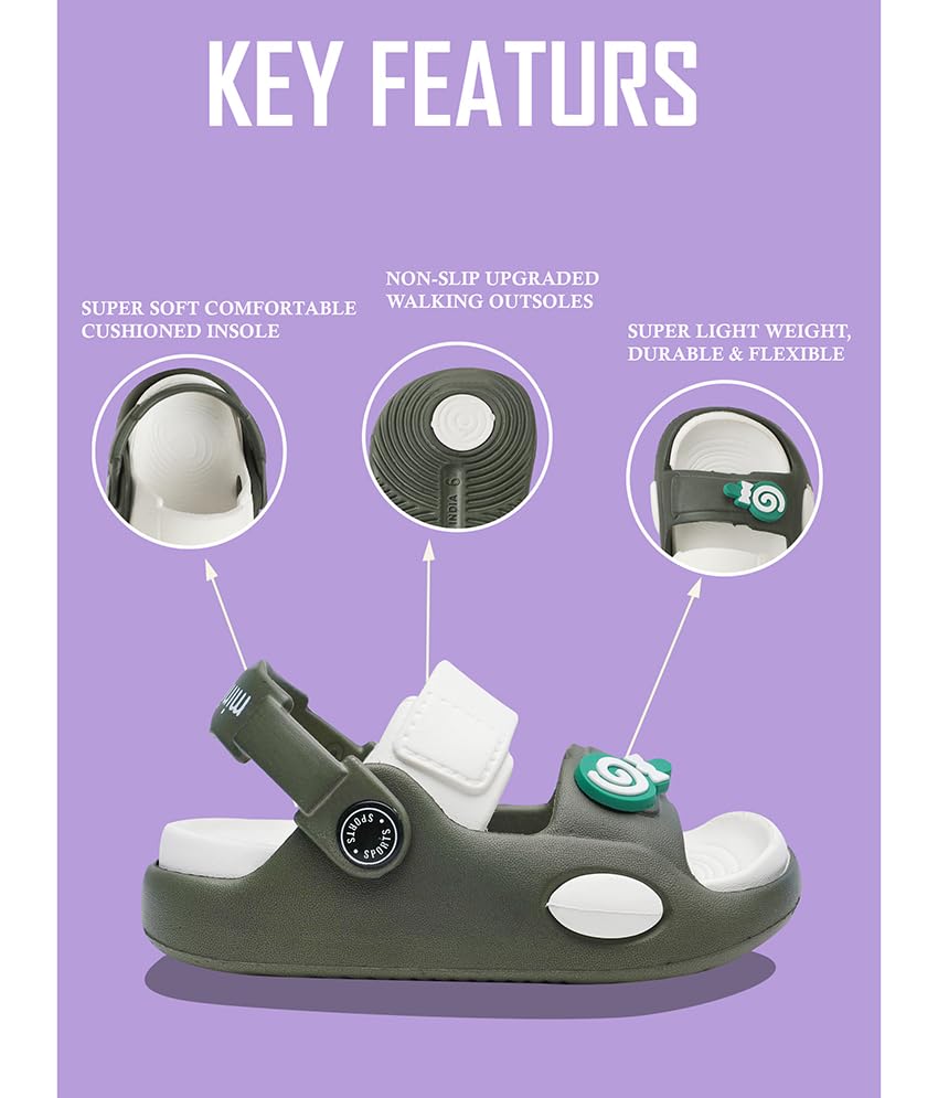 Image of Blue Kids Slip-On Sandals | Lightweight Comfortable Casual Sandals for Boys & Girls