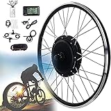 ✈︎【Electric Bike Conversion Kit】: Easily convert your bike to an electric bike. The conversion kit is ready to install, with aluminum double-wall rims and hub motors already attached. All you need to do is transfer the original tires to the e-bike co...