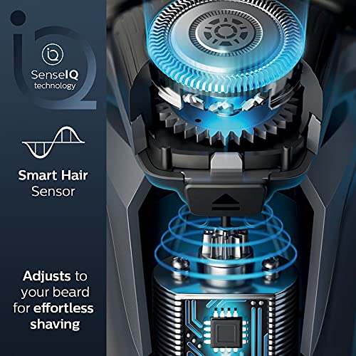 Image of PHILIPS Electric Shaver S5582 /20 - SenseIQ Technology -Blue & BT3231 /15 Smart Beard Trimmer - Power adapt technology for precise trimming- Quick Charge; 20 settings; 60 min run time