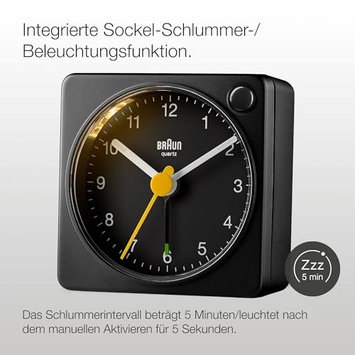 Analoges Reisewecker-Modell von Braun mit Schlummerfunktion