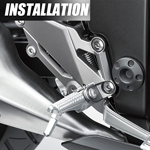 Goevian Right Side Foot Peg Pedal Mount Bracket Compatible With Ex250R 13-15 Ninja300/Ex 300R 13-18 Z250 13-18 Z300 2015-2018 #TOP5