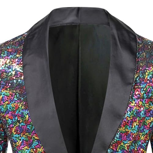 Robe manteau paillettes homme veste queue-de-pie de spectacle - 3