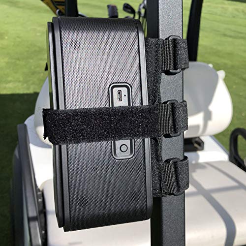 image for Bushwhacker Portable Speaker Mount for Golf Cart Railing - Adjustable 