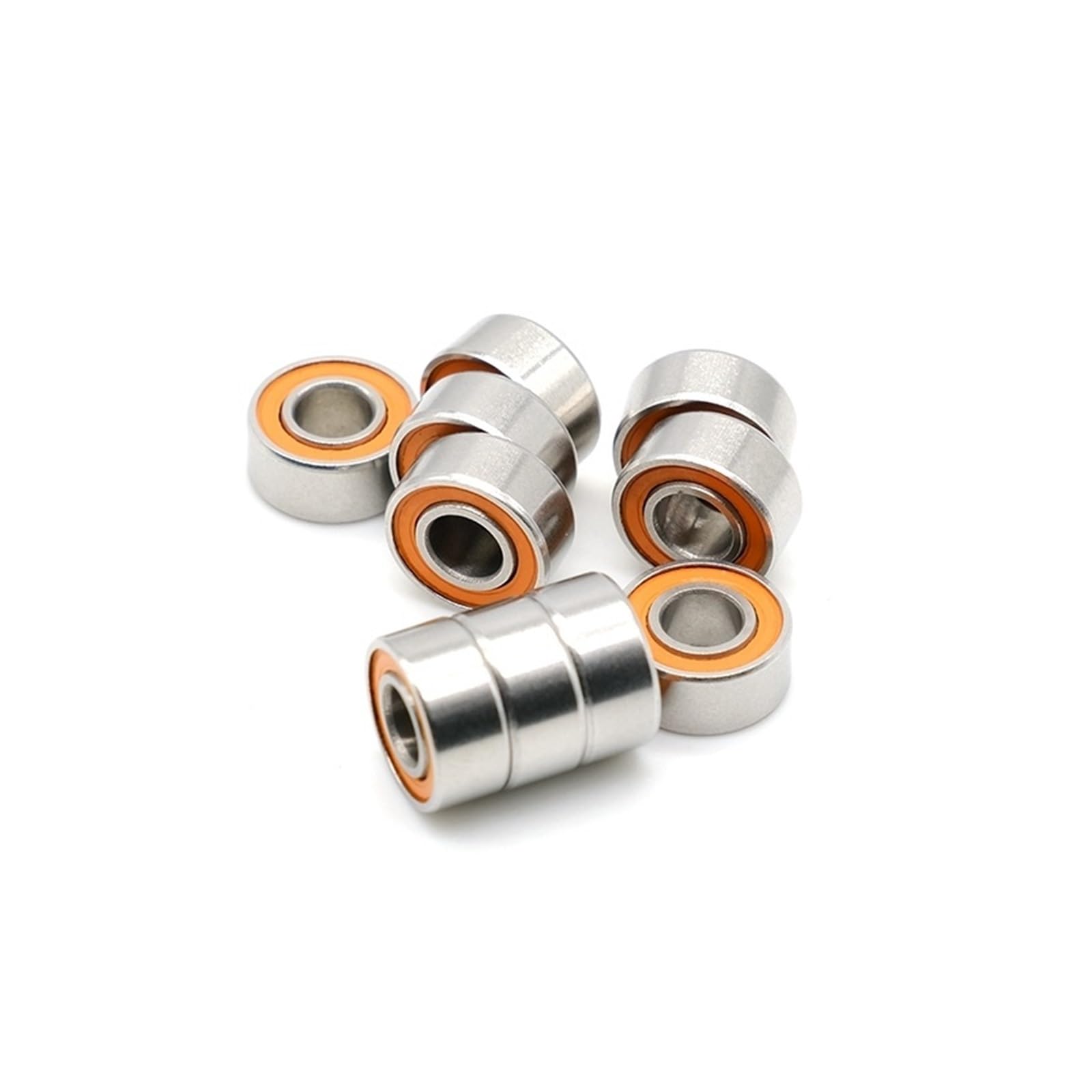 Lot de 2 roulements à billes S684 2RS CB ABEC-7 4 x 9 x 4 mm en acier inoxydable hybride en céramique S684-2RS CB S684RS