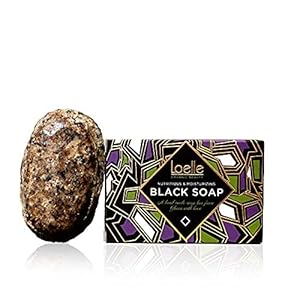 Loelle – Afrikaanse Zwarte Zeep Uitsluitend Gemaakt Van Natuurlijke Grondstoffen – Biologische Vaste Zeep Staaf – Ideaal…