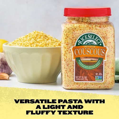 Riceselect KTS-1678 Tri-Color Couscous, Moroccan-Style Couscous Pasta thumb #1
